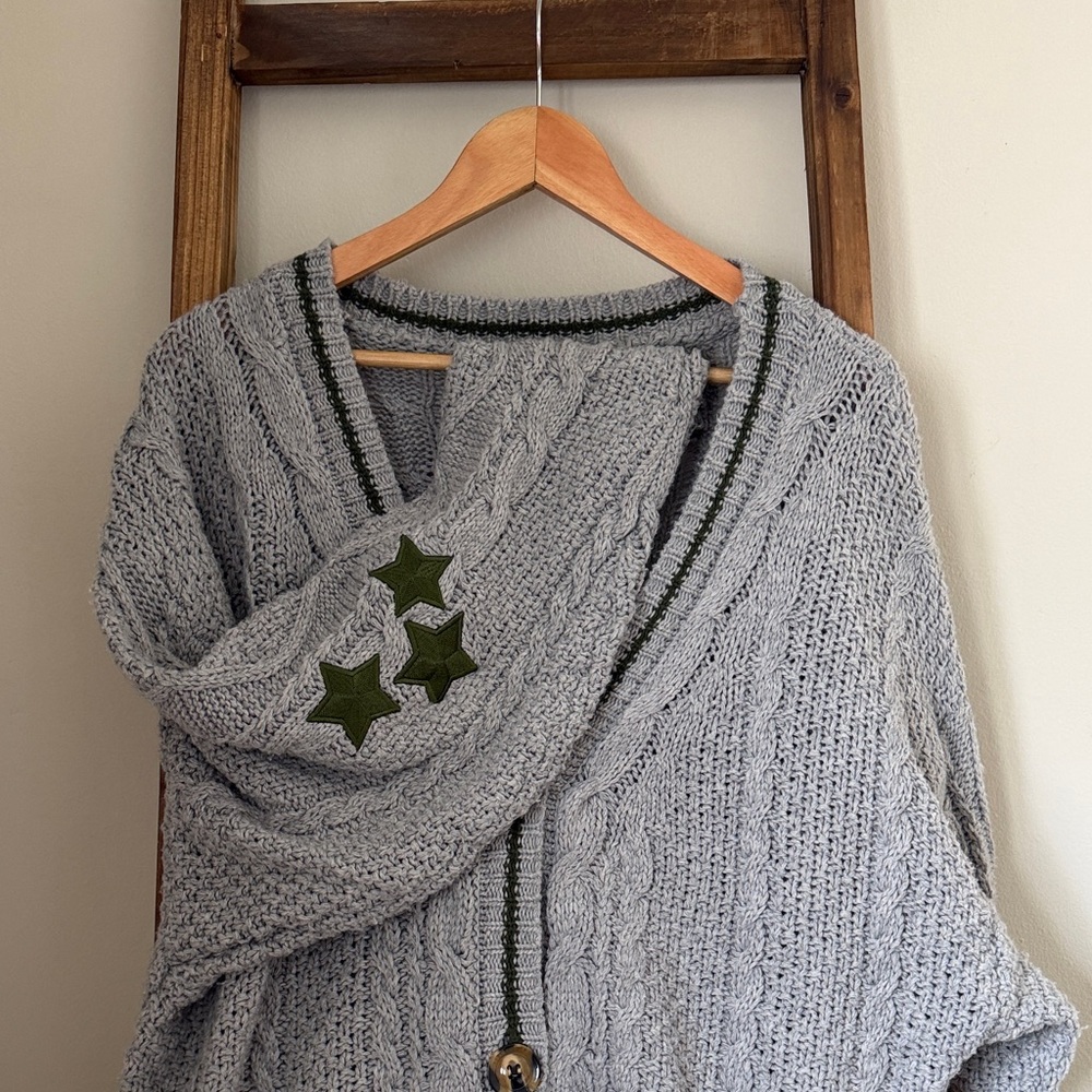 Taylor Swift The “Cardigan” Limited Edition Gray Ivy Sweater XS/SM - Picture 2 of 5